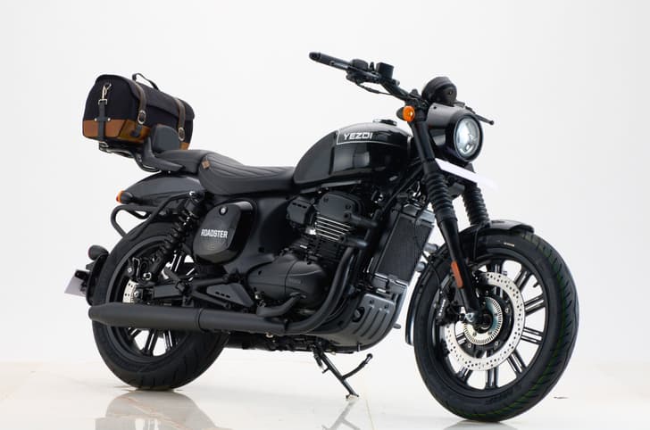 Yezdi Roadster front three quarter shot